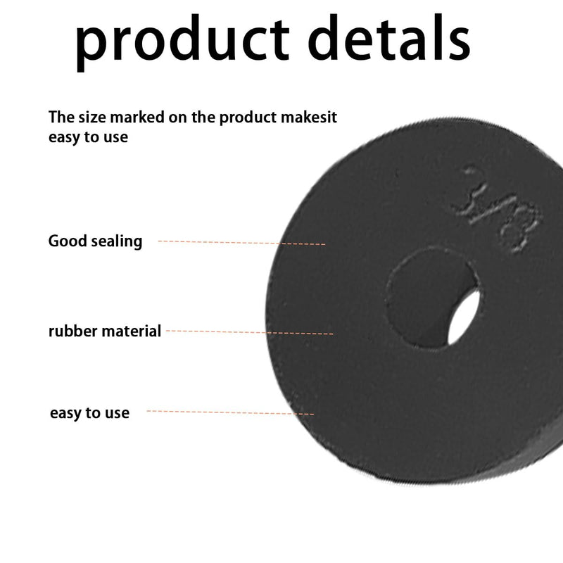 58 PCS Faucet Washers, Faucet Washer Assortment Kit, Flat and Beveled Faucet Washers, Beveled Faucet Washers Hose Repair Kit, Faucet Washers Assorted Kit