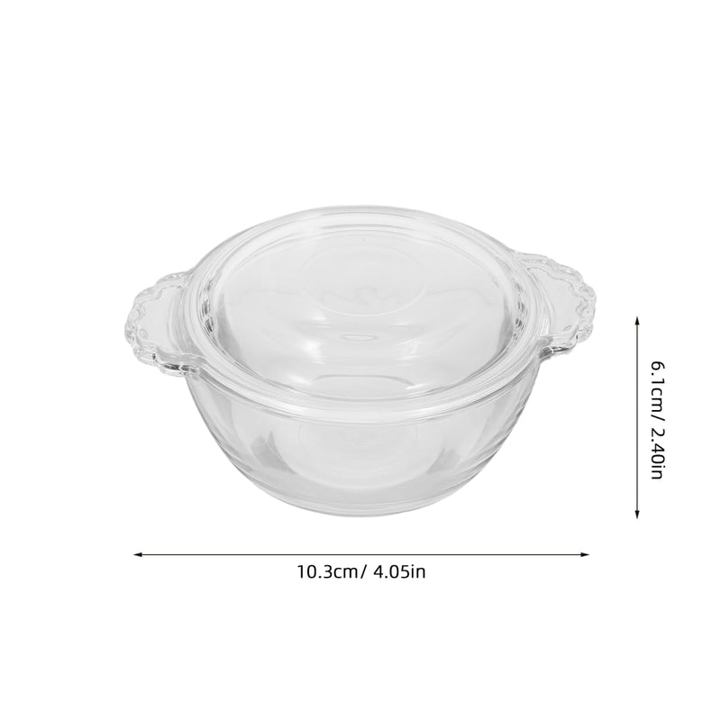 BESTOYARD Steamed Egg Bowl 10 oz Heat-Resistant Glass with Lid – Microwave-Safe & Steam-Proof for Pudding, Custard, and Meal Prep – for Home Kitchen, Single-Serving Breakfast, and Small-Batch Desserts