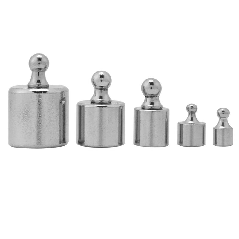 gernie 5Pcs Counterweight 200G Calibration Weight Set Tool Kit Chrome Scale Calibration Weights