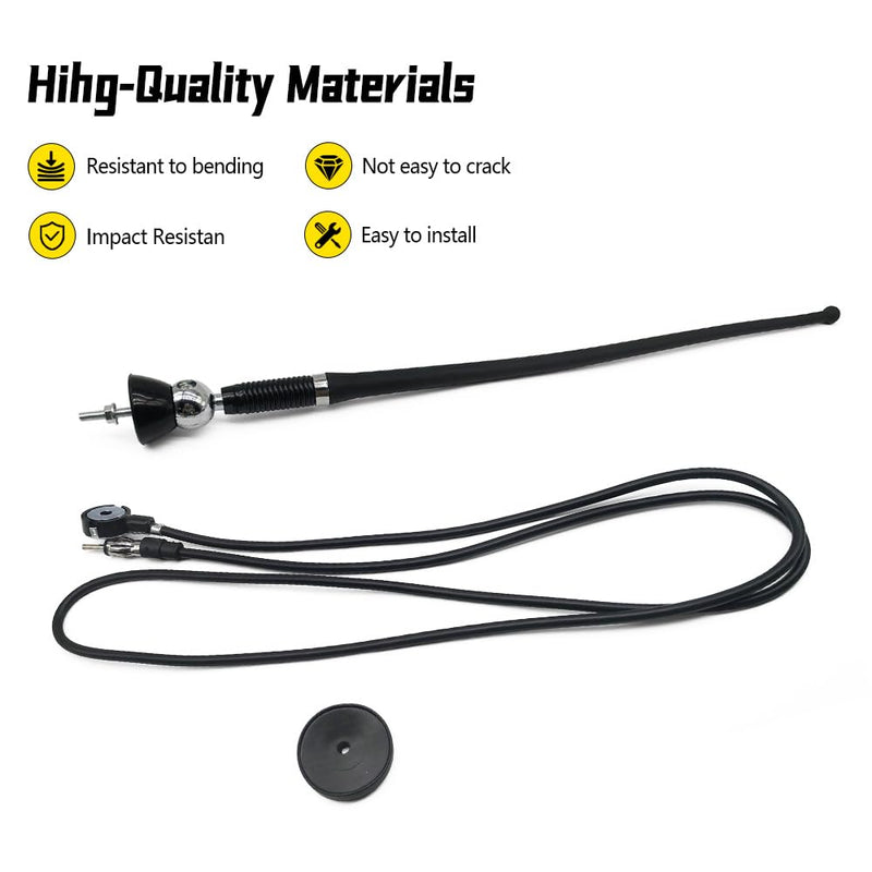 Rubber Radio Antenna RMA60, Compatible with John Deere Kubota Tractor | Flexible Antenna Fit for Massey Ferguson Yanmar All Models