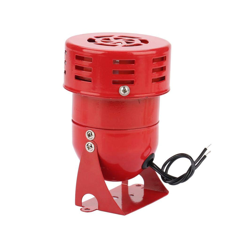 220V 120dB MS-190 Mini Metal Motor Alarm Industrial Sound Alarm Buzzer Electrical Guard Against Theft Continuous Sound, Red