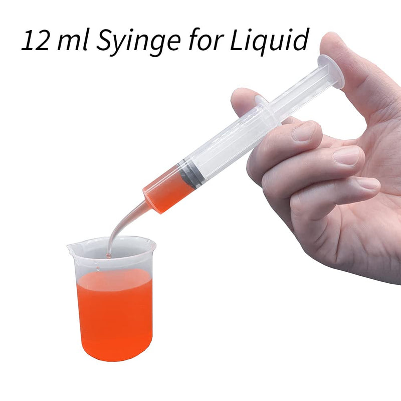 Wisdom Teeth Syringe, 5 Pack Irrigation Dental Syringes with Curved Tip for Dental Care Liquid Oral Tonsil Stone Curved-No Measurement
