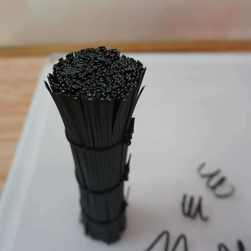 Plastic Black 6" Twist Ties, Reusable Cable Ties,Long Garbage Bag Twist Ties, Trash Bag Coated Ties, Twisty Ties for Organizing, Plant Hollding, Office, Christmas Tree (500 Pcs/6 inch) 6 Inch