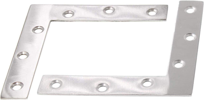 Repair Mending Bracket Plate,ULIFESTAR Stainless Steel L Shape Flat Corner Brace Bracket for Wood,Metal Fixing Joining Bracket Support Brace for Shelves,Furniture and Cabinet (150*150/5.9*5.9'') 150*150mm/5.9*5.9'' - NewNest Australia