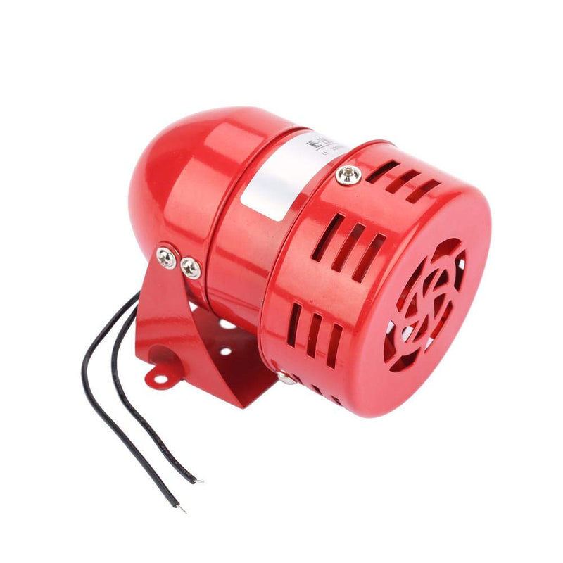 220V 120dB MS-190 Mini Metal Motor Alarm Industrial Sound Alarm Buzzer Electrical Guard Against Theft Continuous Sound, Red