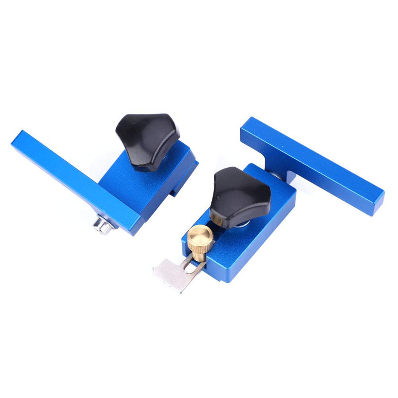 T Track Stop Fence Flip Stop Tool Woodworking Positioning Limiter Wood Clamp Aluminum Alloy T Track Stop for Woodworking (30#+45#) 30#+45#