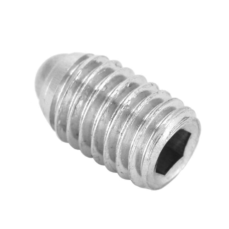Jadeshay 20Pcs M8 Hex Socket Spring Ball Plungers 8 * 10 mm, Durable Stainless Steel Precision Threaded Push Fit Insert Screws for Lubrication and Pneumatic Tools