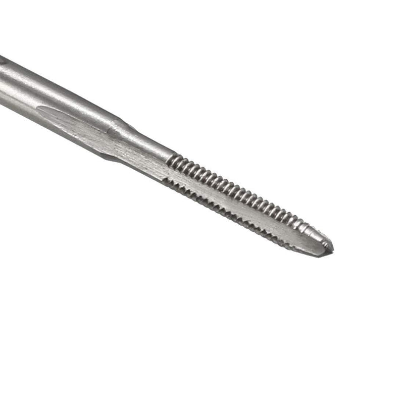 uxcell Metric Machine Tap M2 x 0.4mm H2 High Speed Steel 3 Straight Flutes Screw Tapping Threading Machinist Repair DIY Tool 2pcs M2 x 0.4