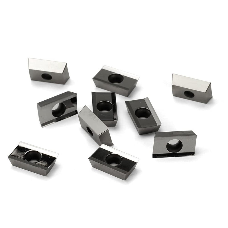 OSCARBIDE Carbide Inserts APKT1604 PDFR Milling Inserts 10Pcs for Aluminum | APKT Style Cutters | Face Milling Aluminum | High Speed & Smooth Finish | Sharp Cutting Edges | Wear-Resistant PVD Coated