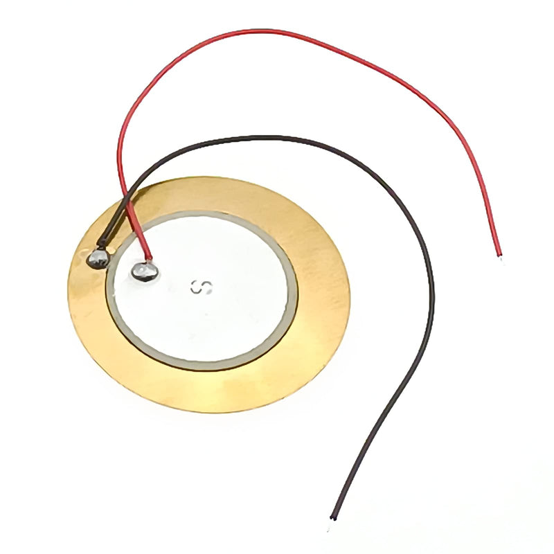 20 Pcs 35mm Piezo Pickup Transducer Contact Microphone Trigger Sound Sensor Piezo Amplifiers Discs with 4" Lead for Acoustic Guitar Drum Acoustic Instrument [FDXGYH]
