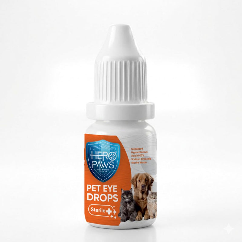 Dog Eye Drops – Vet Recommended Pet Eye Drops to Clean and Soothe Eye Infections, Allergies, Dry & Pink Eyes, Tear Stain Remover for Dogs, Cats, Horses & Birds (10 ml) 10 ml
