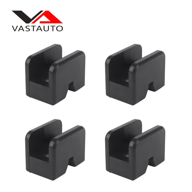 Jack Rubber Pad Adapter,Jack Stand Universal Heavy Duty Rubber,Slotted Frame Rail Pinch Welds Protector Floor Jack Pad Adapter(4 Pack)
