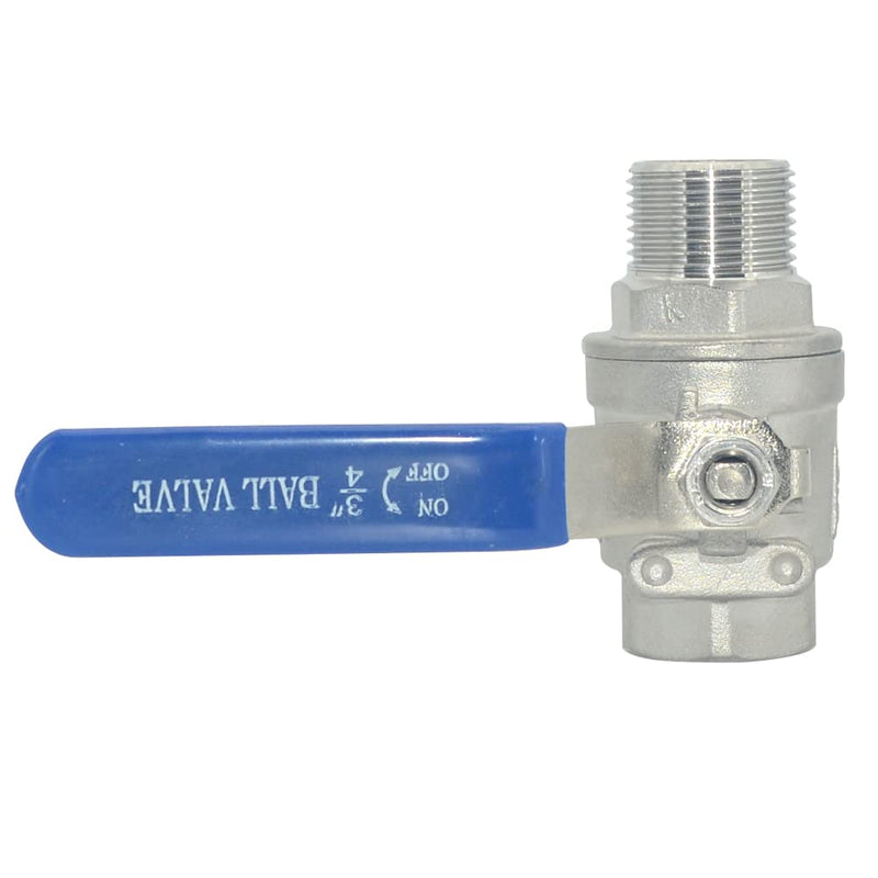 DAN SPEED Full Port Ball Valve Male x Female S304 Stainless Steel Heavy Duty for Water, Oil, and Gas,1000WOG (3/4inch) 3/4inch