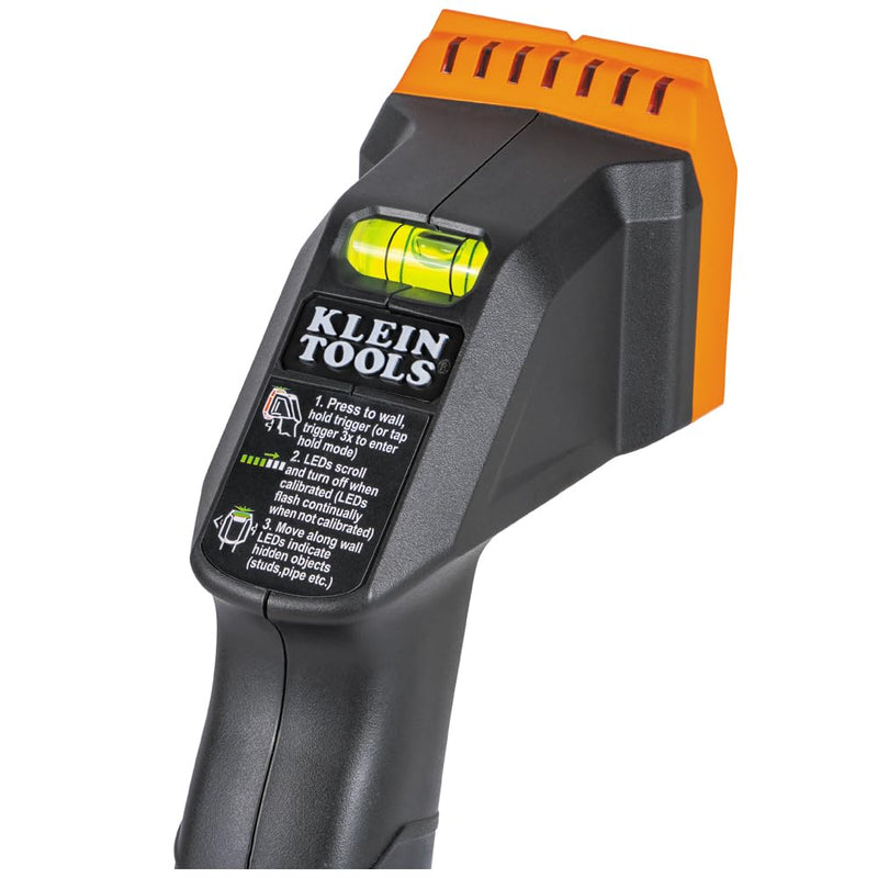 Klein Tools ESF100 Electronic Stud Finder and Wall Scanner with Bubble Level, for Wood and Metal Studs, Bright Green LEDs, Batteries Included
