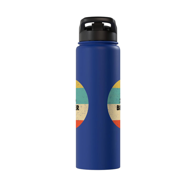 Sand Blaster Stainless Steel Insulated Water Bottle Royal Blue 30 Ounces