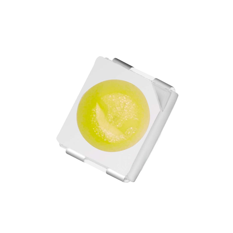 CHANZON 100 pcs 3528 (1210) White SMD LED Diode Lights Chips (Surface Mount PLCC 3.5mmx2.8mm DC 3V 20mA 7-8LM) High Intensity Bright Lighting Bulb Lamps Electronics Components Light Emitting Diodes A) White (100pcs)