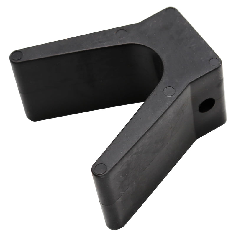 Viknman 2" V-Span Boat Trailer Bow Stop Block Trailer Rubber Bow Stop Boat Trailer V-Guide Non Marking Polyurethane 1/2" Mounting Hole Diameter