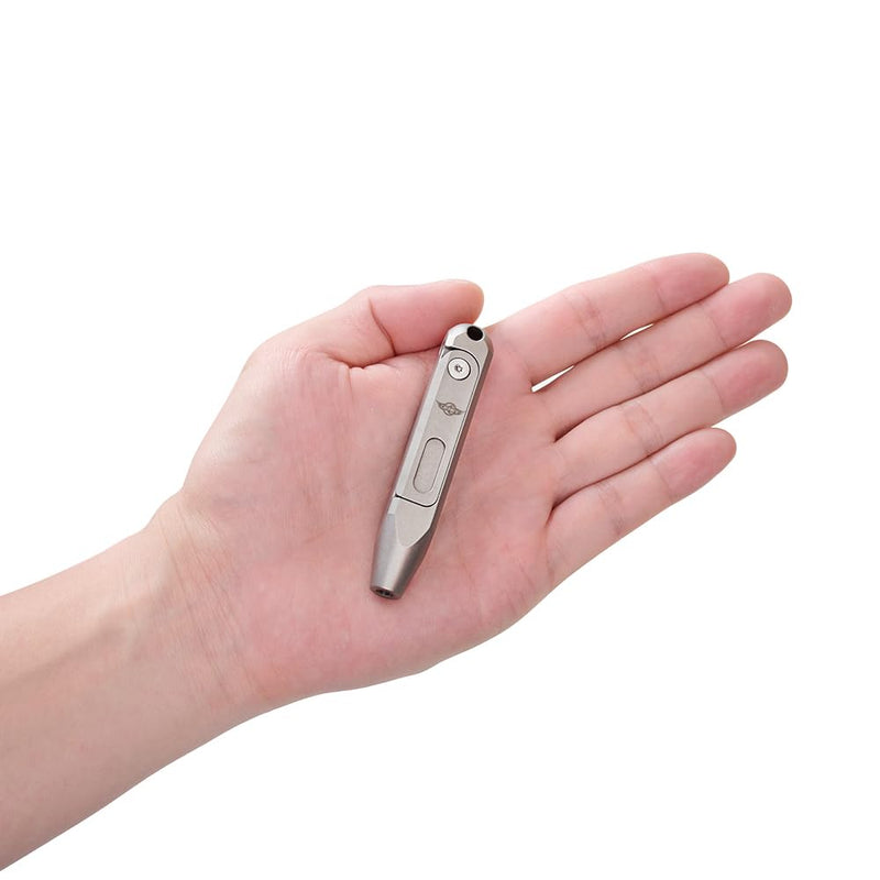 OKNIFE Otacle D1 Titanium Small EDC Multi Bit Pocket Screwdriver, 9 in 1 Mini Precision Screwdriver Set, S2 Steel Magnetic Bits for Work or Daily Use Titanium-silver