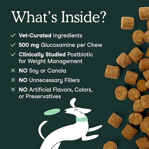 Fera Pets Stiff Joints & Mobility Support for Dogs – Collagen + Hip & Joint Chews for Flexibility, Comfort & Active Movement