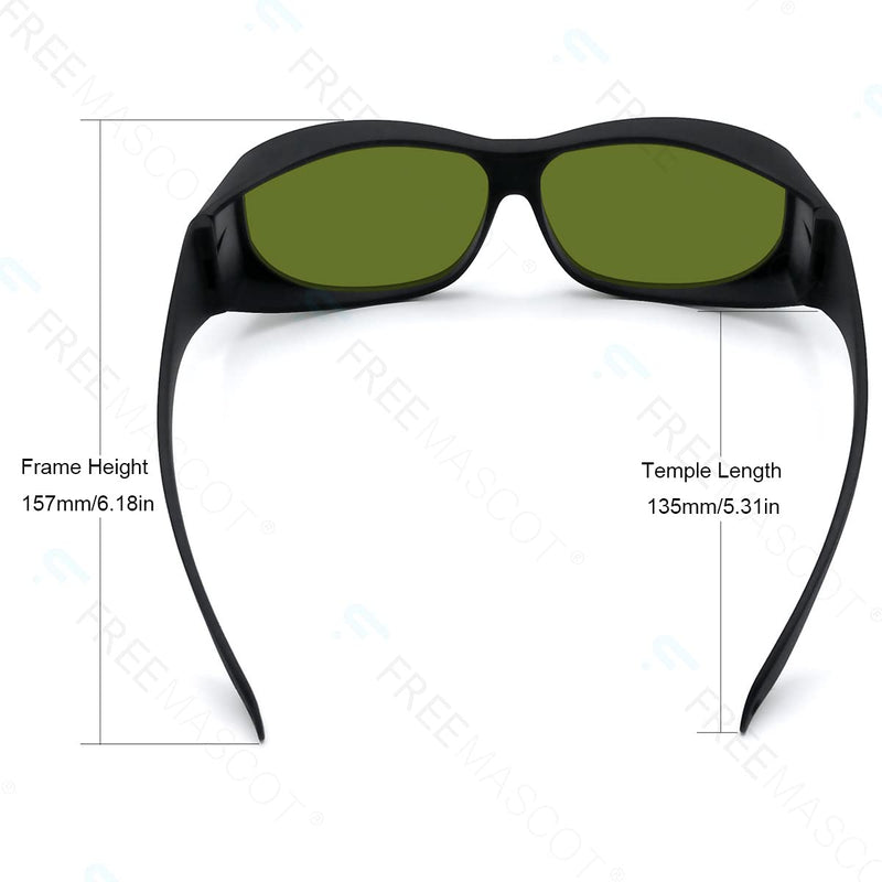 FreeMascot Professional OD 8+ 190nm-450nm / 800nm-1100nm Wavelength Laser Safety Glasses Style 4