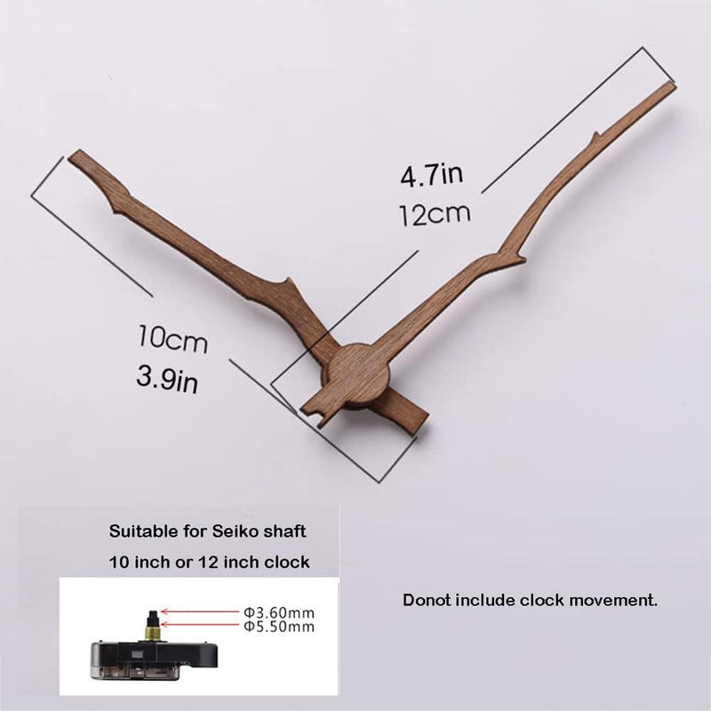 Walnut Wooden Clock Hands