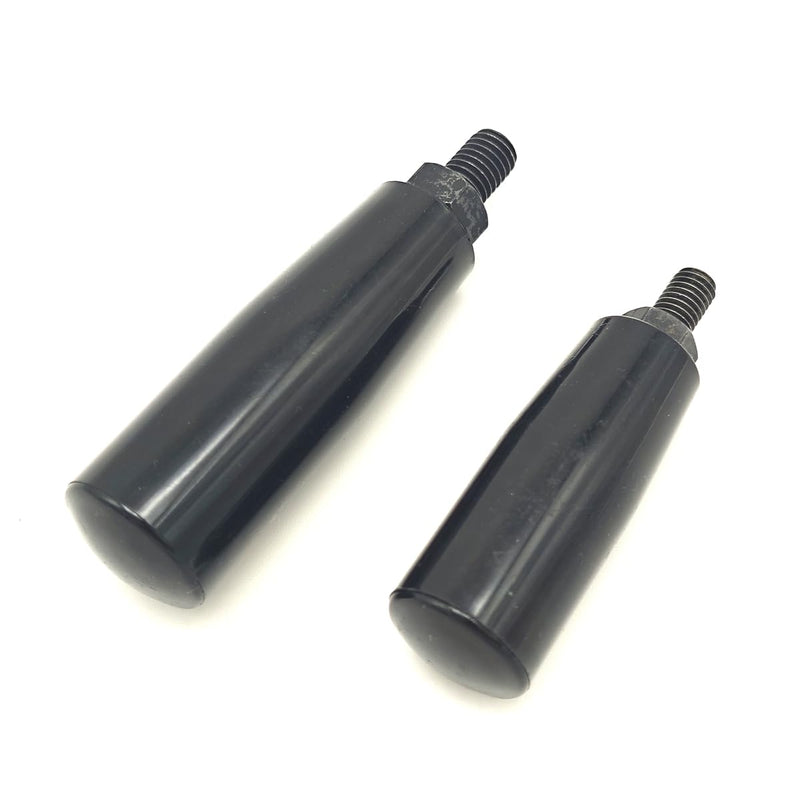 Nylon Revolving Handle with M8 M10 Male Thread Screw Foldable Part Crank Handle Rotating Handle Plastic Knob for Industry Lathe Milling Grinding Machine (M10x80), Black M10x80