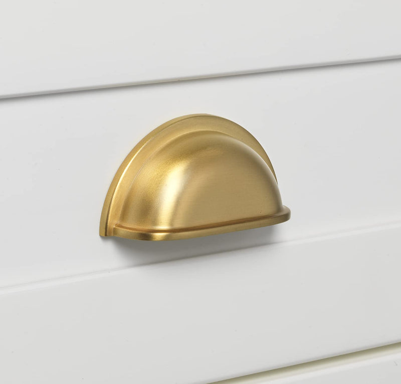 GlideRite 3" CC Satin Gold Classic Cupboard Bin Cabinet Pulls (Pack of 10) - 953-SG-10