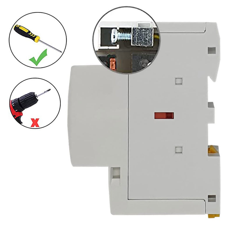 HCH8s-63 AC Contactor 4 Pole 63A 4NO Four Normally Open 110V/120V Coil Voltage 35 mm DIN Rail Mount
