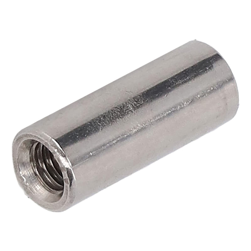 20Pcs M5 Stainless Steel Coupling Nuts Round Female Thread Rod Connector Nut for Connection