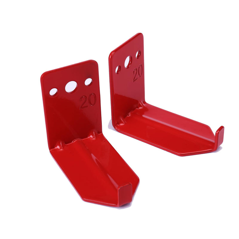 Fire Extinguisher Mount Wall Hook Bracket for Holding up to 20 lbs Extinguishers, Suited for Large and Small Dry Chemical and Water Extinguishers 2 Brackets
