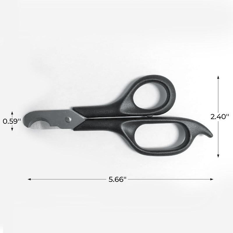 AUVON Scissors-Shaped Pill Cutter, Sharp Blade Pill Splitter for Easily Dividing Most 5-15mm Vitamins, Tablets and Medications in Half Black