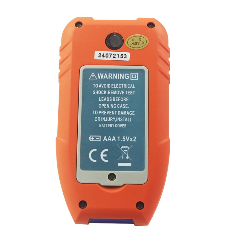 Honeytek HK39L Capacitor Tester with LCD Backlight, Safety Jacket 1999 Display for Industrial Components Capacitor Test