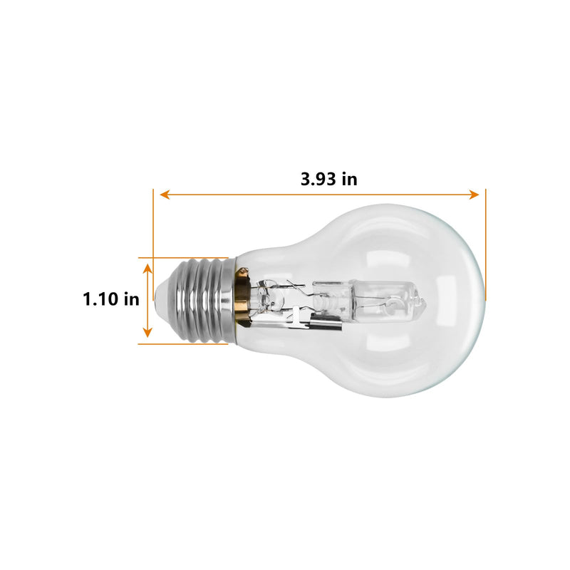 043168787963 78796 Halogen Light Bulbs A19,43 Watt 120V with E26 Thread Base,Replace 60 Watt Incandescent Bulb for Ceiling Lights, Wall Lamps,Table Lamps and Home Lighting Fixtures,White 8 PCS