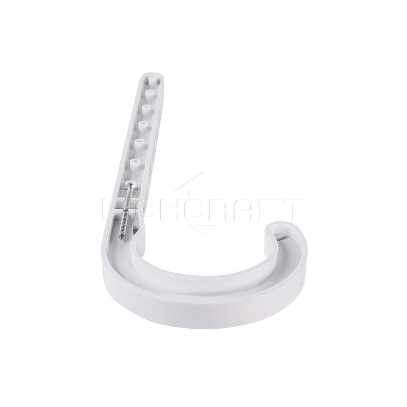 PXJHNG012-10 PEX Support J-Hook Hanger with Nails for 1/2 in. Pipe, Rope, Cable Hard Plastic (10 Pack), White 1/2 in.