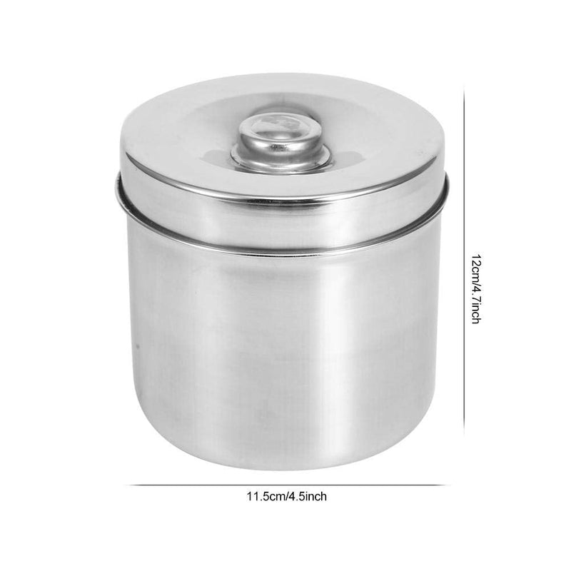 Stainless Steel Ointment Jar, Dressing Cotton Box, Iodophor Gauze Container, Lid Reagent Bottles Dental Supplies