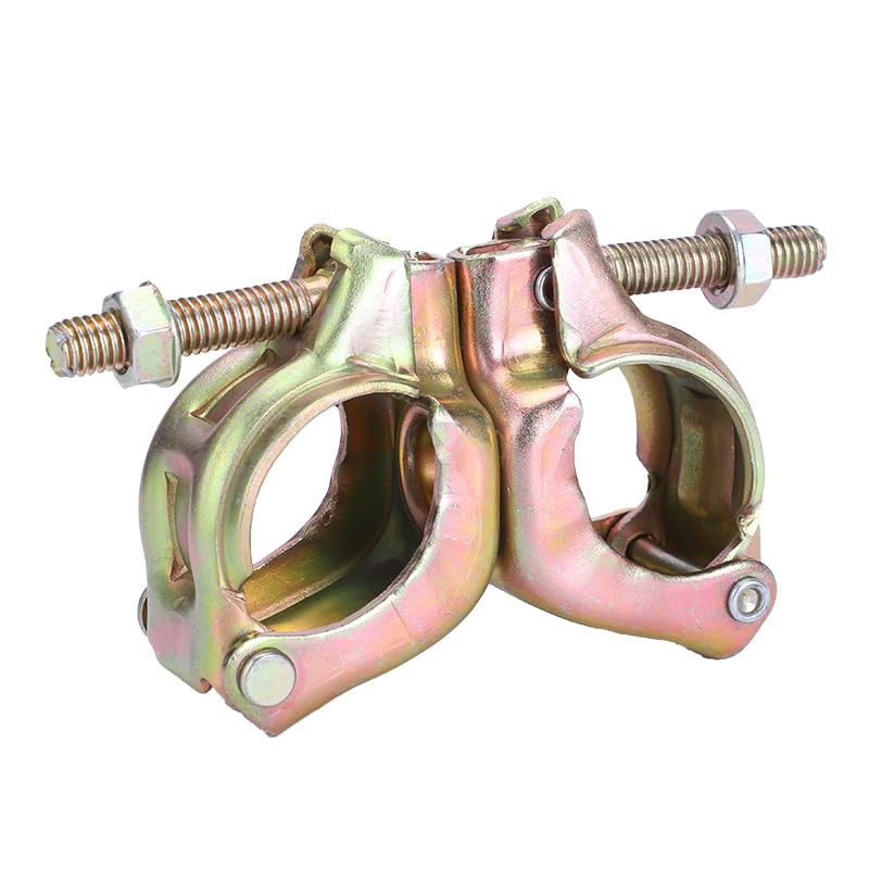 Scaffolding Clamps, British Type, For 1-3/4" to 1-9/10" OD Tube, Swivel at Any Angles,Galvanized, 4 Pack (XZKJ48C) XZKJ48C