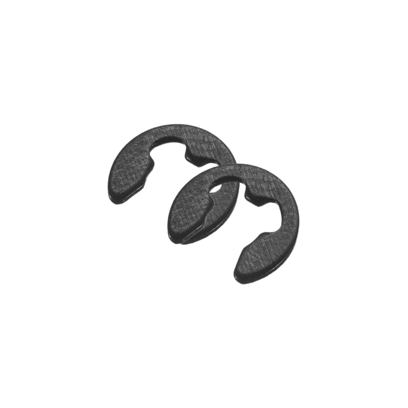 uxcell 100 Pcs External Retaining Rings, 1.5mm 65Mn Carbon Steel E-Clip External Circlip Snap Rings Round Wire Snap Rings for Valves Electrical Appliances