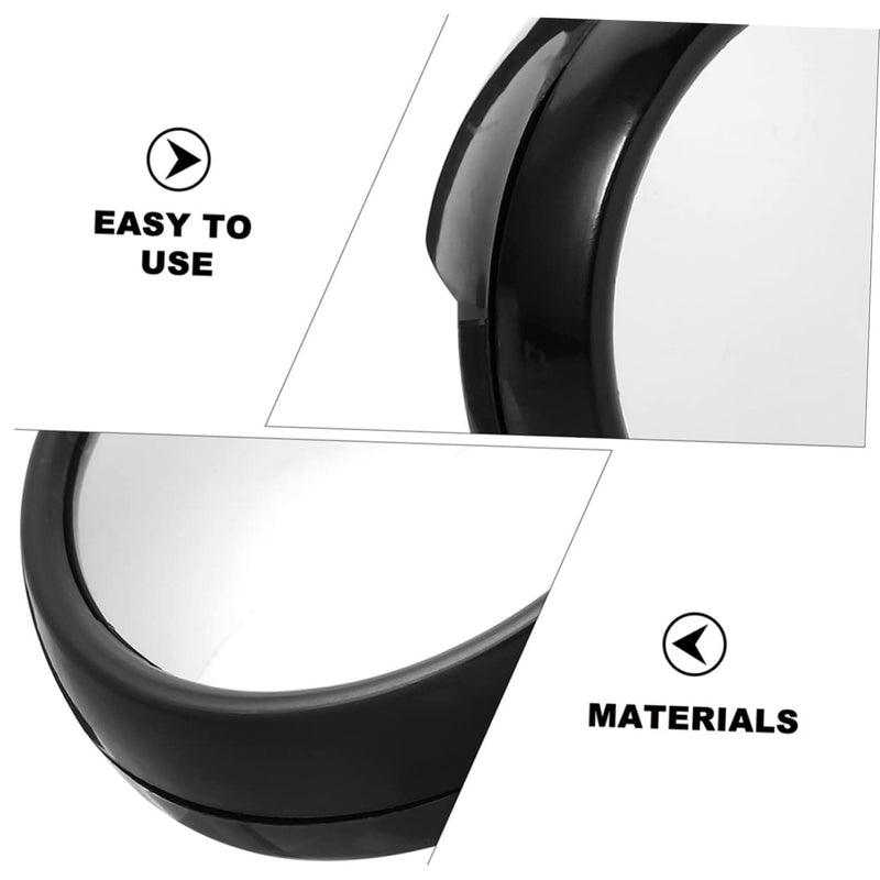 3Pcs Computer Mirror Set Mini Desk Mirror for Office Cubicle Rear View Magnifying Mirror for Laptop and Monitor Compact Clip Accessory