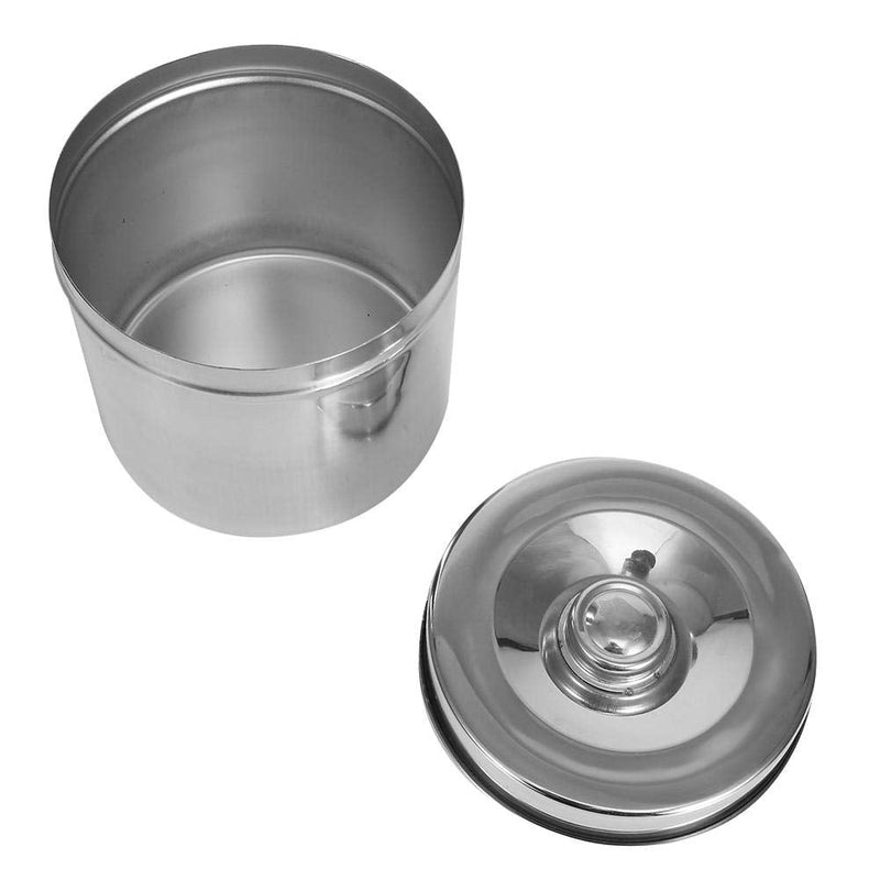 Stainless Steel Ointment Jar, Dressing Cotton Box, Iodophor Gauze Container, Lid Reagent Bottles Dental Supplies