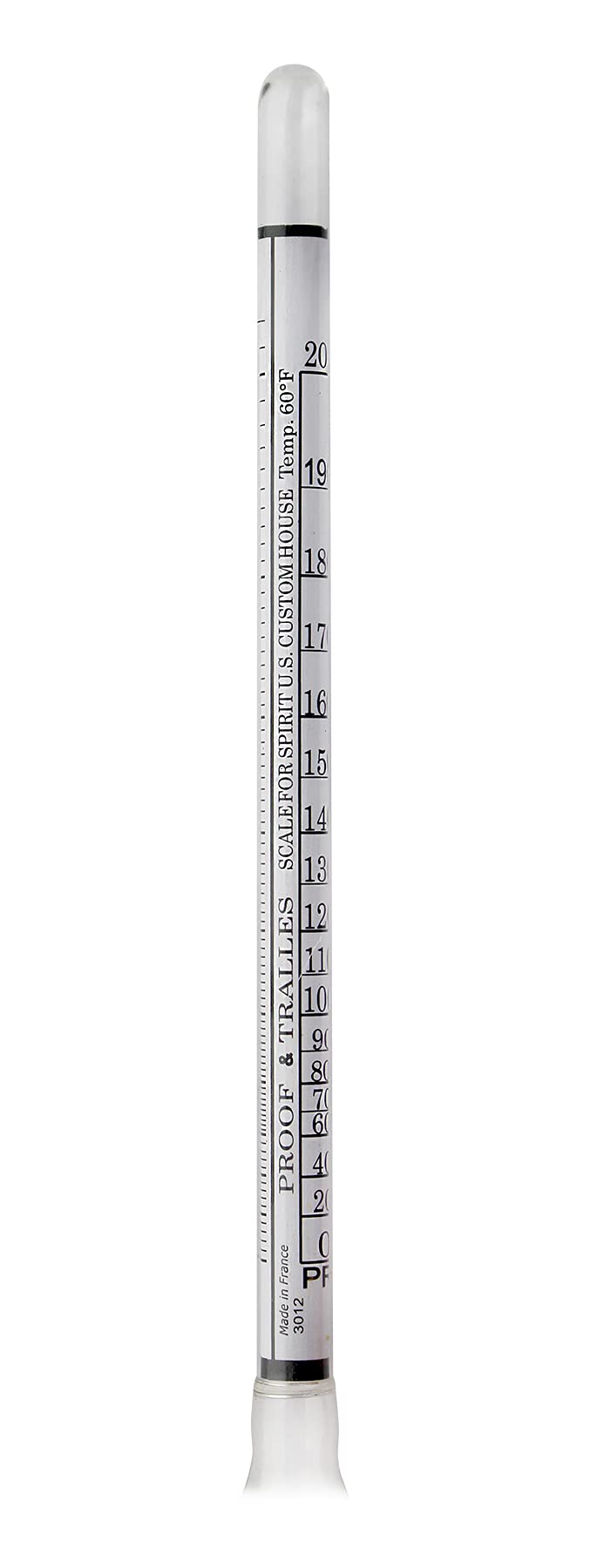 FastRack Name Hydrometer Alcohol 0-200 Proof and Tralle Hydrometer, Alcohol Proof Tester for Liquor, Distilling Moonshine - Alcohol Hydrometer for Proofing Distilled 1 Count (Pack of 1)