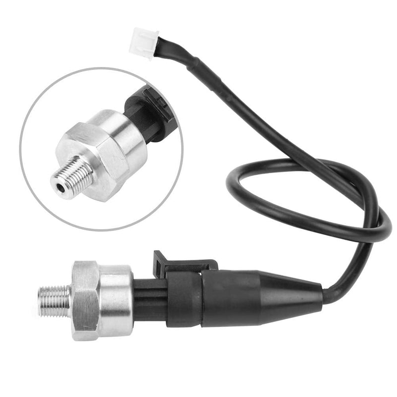 1/8 NPT Stainless Steel Pressure Transducer Sensor for Oil Fuel Air Water Measurement with Ceramic Chip