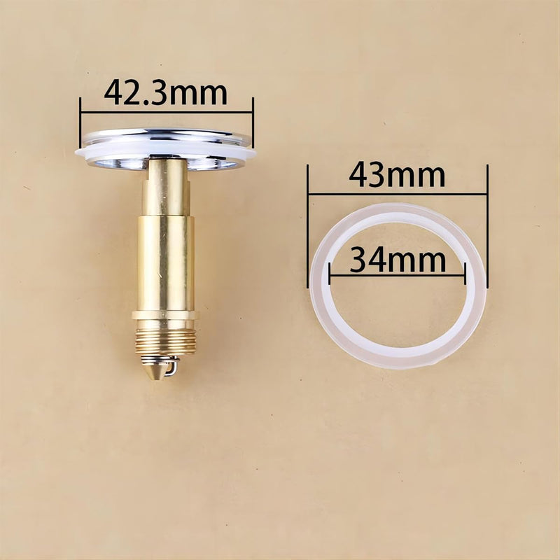 4 Pcs O-Rings Gasket 34mm, Sink Plug Seal, Lip Bath Plug, Washer Basin Sealing Ring, Bathtub Plug Gasket, Pop Up Basin Waste Seal