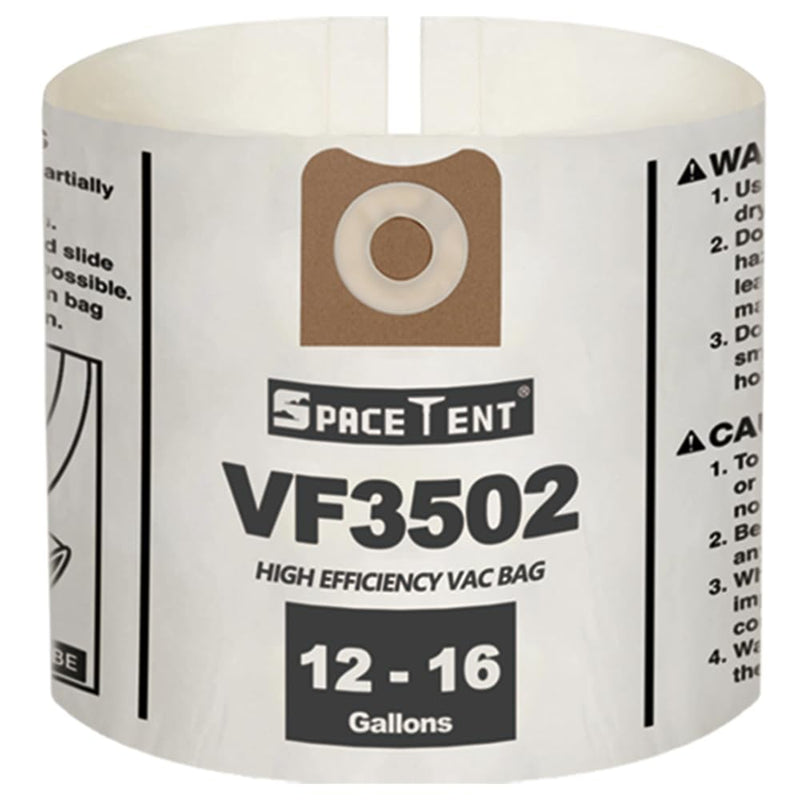 Part # RIDGID VF3502 Replacement Shop Vac Bags for Rigid 12, 14, and 16-Gallon Wet/Dry Vacuums, 5 Pack, 23743, Size A