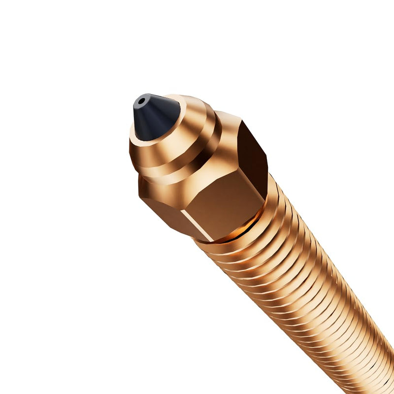 Silicon Carbide Nozzle 0.4mm, Upgraded Nozzle for K2 Plus/Creality Hi 3D Printers, Quick-Swap Nozzle for PLA,ABS,PETEG,TPU,PP,PC (0.4mm)