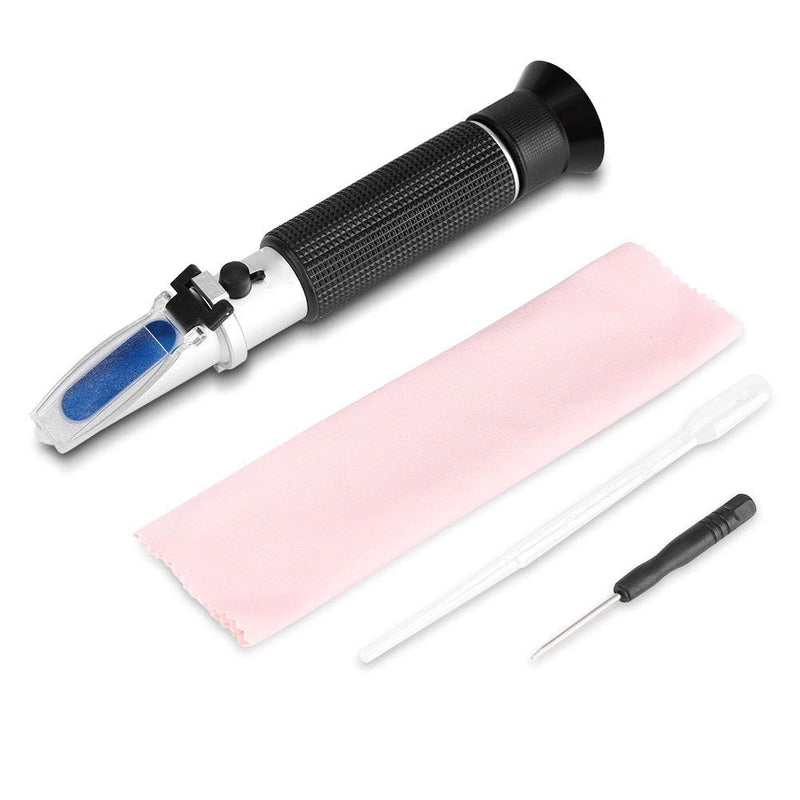 Alcohol Refractometer for Spirit Alcohol Volume Percent 0-80% Measurement, Hand Refractometer Alcohol Content Tester Meter, for Measuring Sugar Distilled Beverages Whiskey Brandy Wine