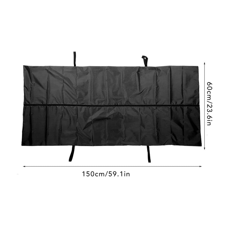 Black Emergency Cadaver Body Bag, Funeral Supplies Cadaver Bag, Oxford Cloth Storage Bag for Feral Transport(10 * 60CM) 150*60CM