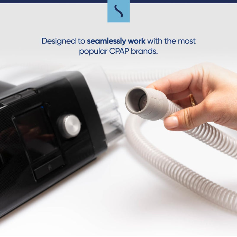 Universal CPAP Tube by Snugell (8 ft 2-Pack) - Medical Grade Flexible Polymer CPAP Hose - Compatible with All Major CPAP Machines and Most CPAP BiPap, and BiLevel Device Brands 1