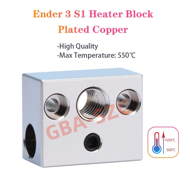 Upgrade Sprite Extruder Hotend Kit,300℃ High-Temperature Hotend,Plated Copper Heater Block,Bi-Metal Heatbreak,0.4mm Nozzle,for Ender 3 S1/S1 Pro/S1 Plus/Sprite Extruder/Pro/CR10 Smart Pro Ender 3 s1 hotend Plated Copper Kit