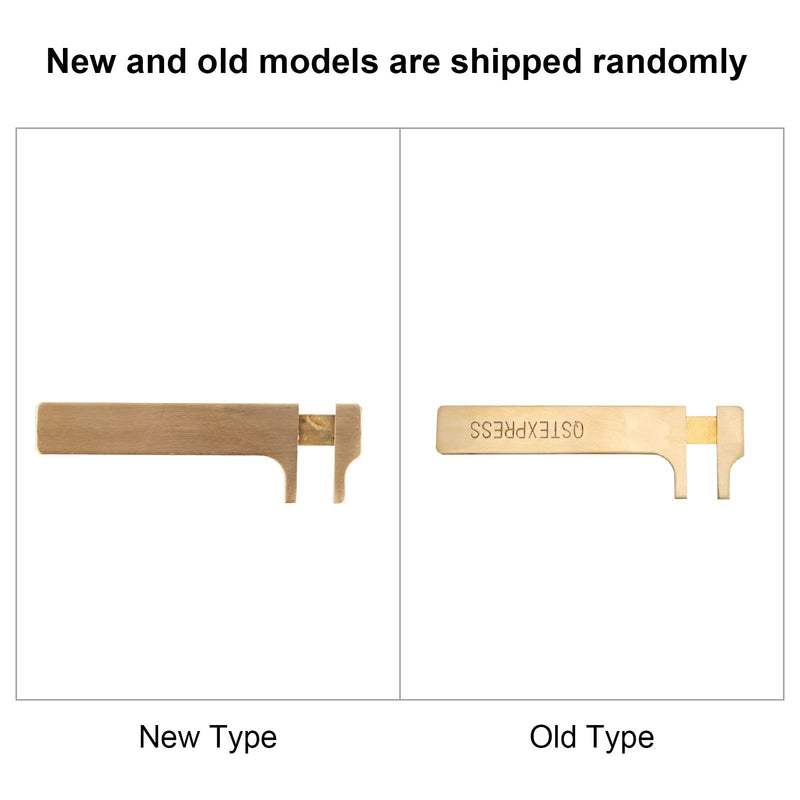 Gauge Vernier Pocket Caliper Handy Brass Sliding Gauge Brass Vernier Caliper Ruler Measuring Tool Double Scales mm/inch Mini Bead Wire Jewelry Measuring (80mm/3.14in)