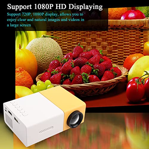 Mini LED Projector,Mini Portable Private Home Theater Projector,1080P HD Indoor&Outdoor Multi-Function Travel Projector,for Home Party/Entertainment venues/Outdoor Recreation(US) US